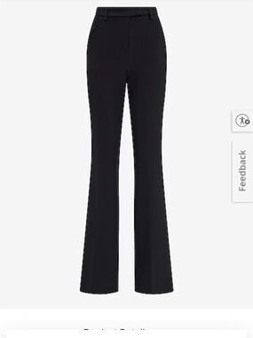 Express Black High-Rise Flare Trousers